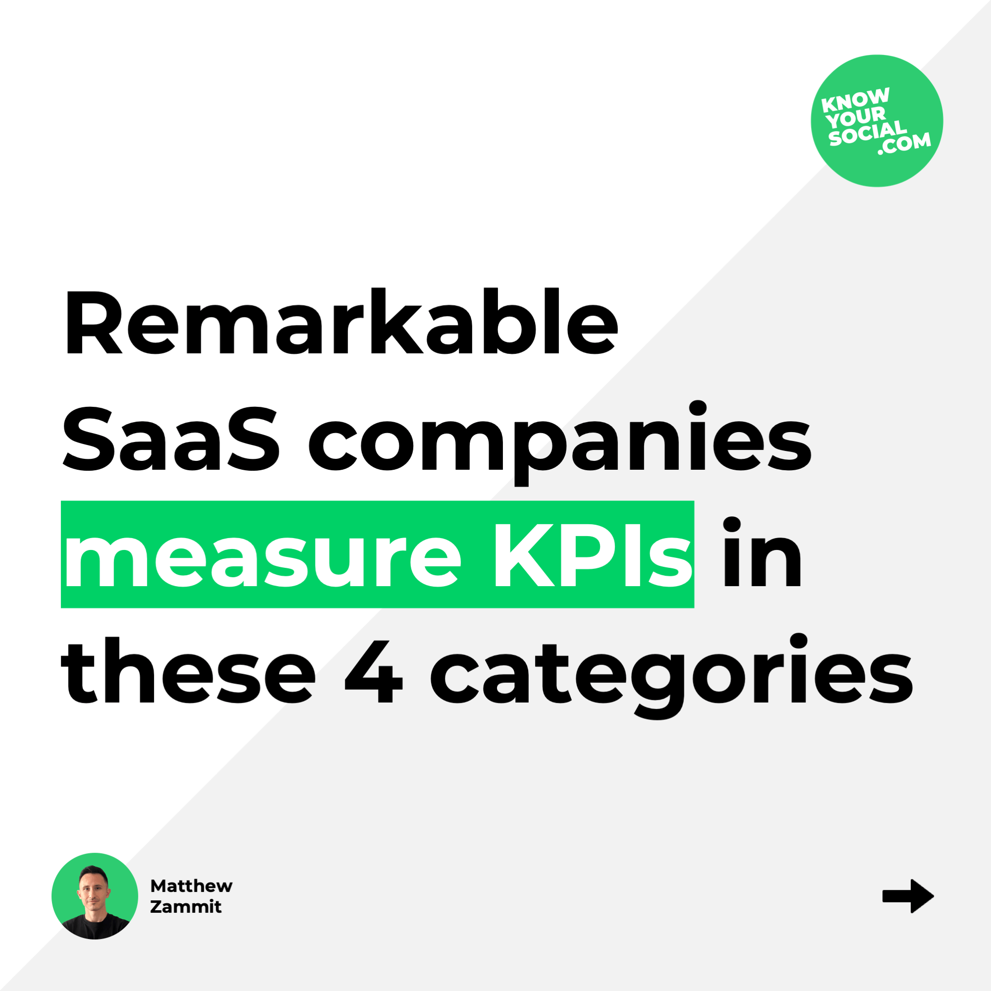Remarkable SaaS companies measure KPIs in these 4 categories
