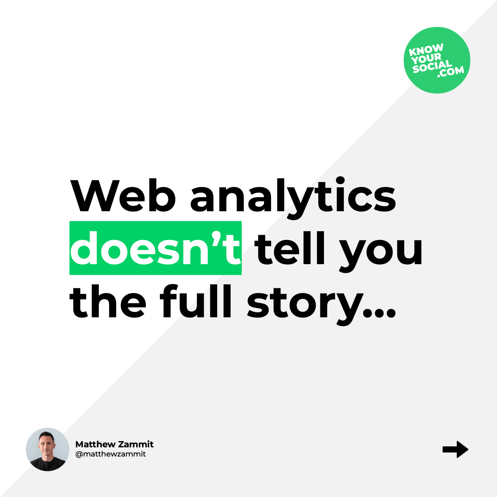 Web analytics doesn’t tell you the full story