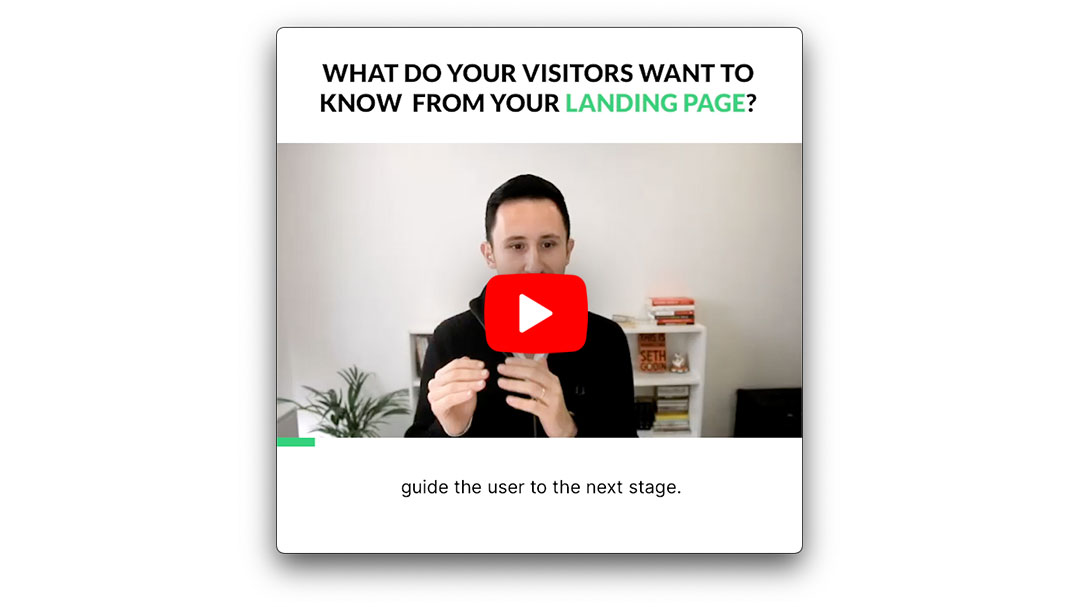 What do your visitors want to see on the landing page